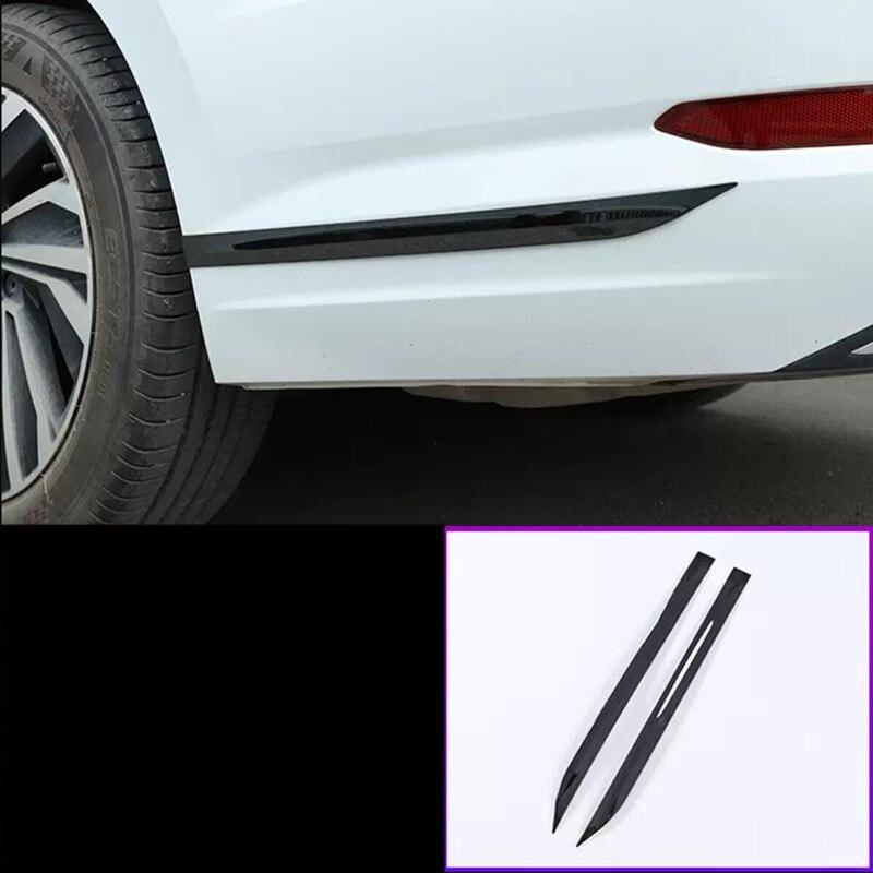 For VW Jetta MK7 2019 2020 2021 2022 2023 Parts 2pcs/lot Stainless Steel Car Front Rear Bumper Protective Trim Panel