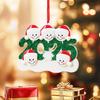 Snowman Resin Christmas Ornament Customizable Decoration Safe For Children Family Holiday