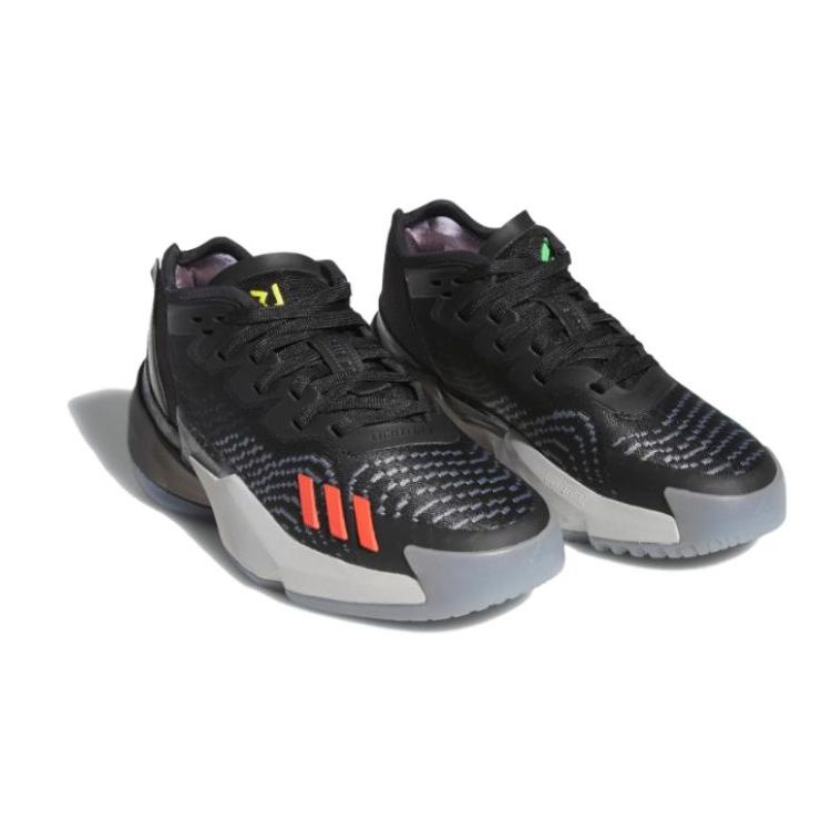 Adidas Xbox X D.O.N. Issue #4 Big Kid Series X Kids Sneakers Black Core-Black Carbon HQ3451