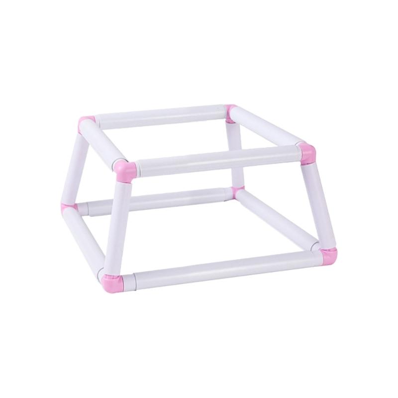 Square Embroidery Hoop, Double Layer Quilting Hoop, Plastic Clip Frame for Quilting, Embroidery Quilting Frame