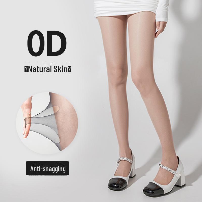 

Ультратонкие женские прочные летние чулки с защитой от зацепов — телесный и черный варианты T-crotch [80-140 jin]