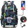 Fans Messi School Bags Camouflage Bookbag Sports Casual Capacity Backpack Travel Bag Football Teens School Bags For Gift