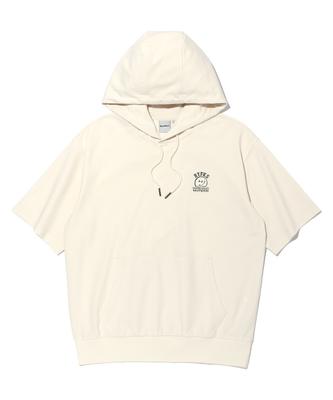 Wicked Smile Short Sleeve Hoodie Ivory (Mp7Tu429-003)