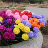 1 Branch Faux Flower No-watering Fresh-keeping 7 Heads Indoor Outdoor Elegant Fake Hydrangea Flower Party Decor