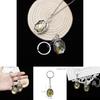 Harry Potter Slytherin Pendant Necklace With Box Keychain For Harry Potter Fans
