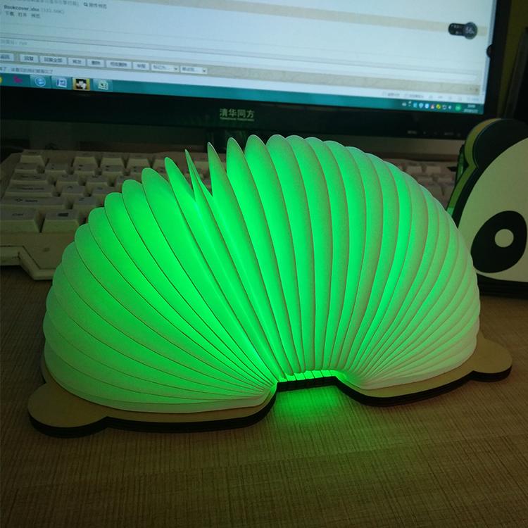 Christmas Creative Gifts Wooden Book Light Lamp Paper Lamp For