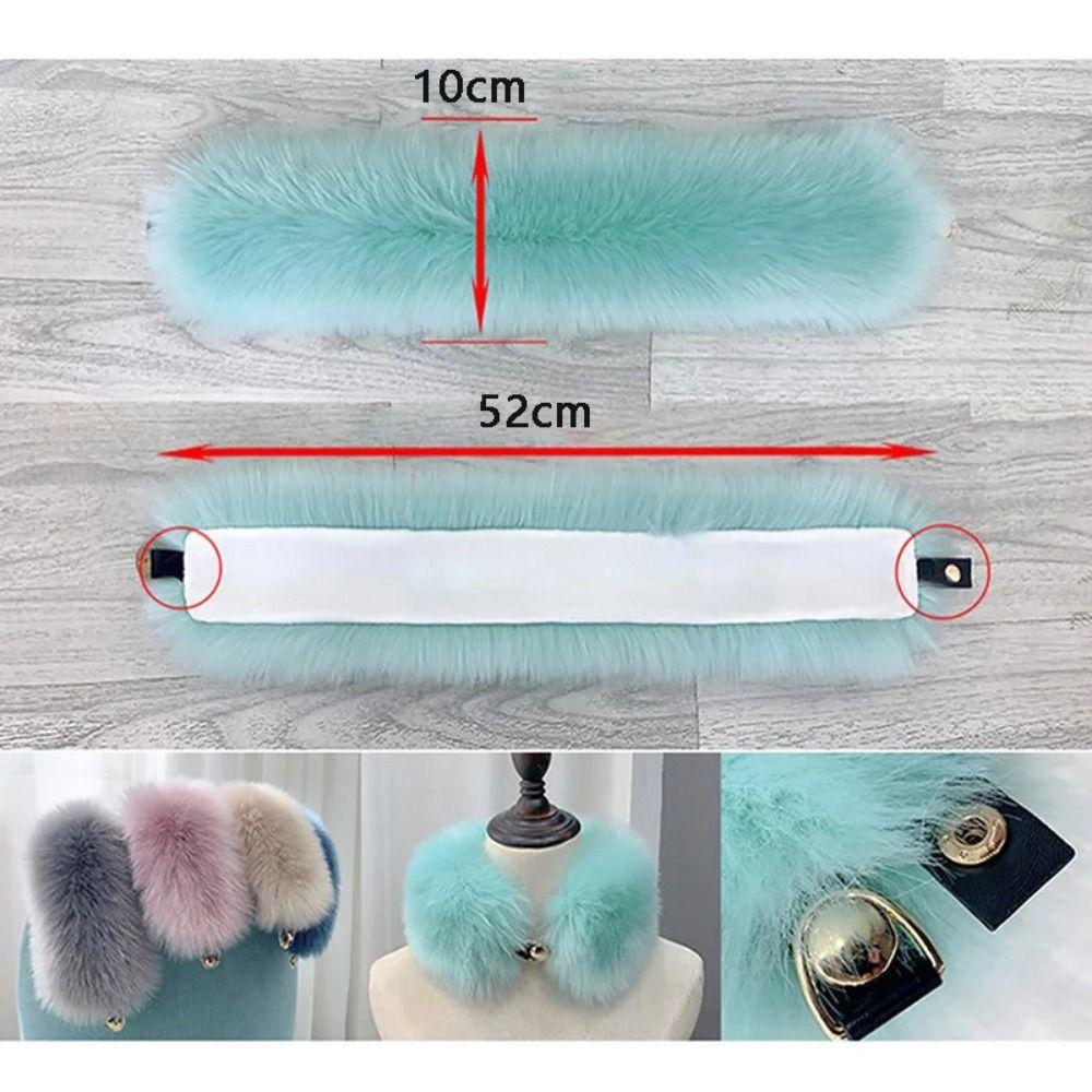 Winter Furry Fur Collar Plush Fake Fur Scarf New Faux Fox Fur Collar Shawl