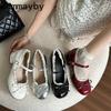Butterfly-knot Women Mary Jane Shoes Elegant Patent Leather Wedding Party Thick Heel Ladies Footwear