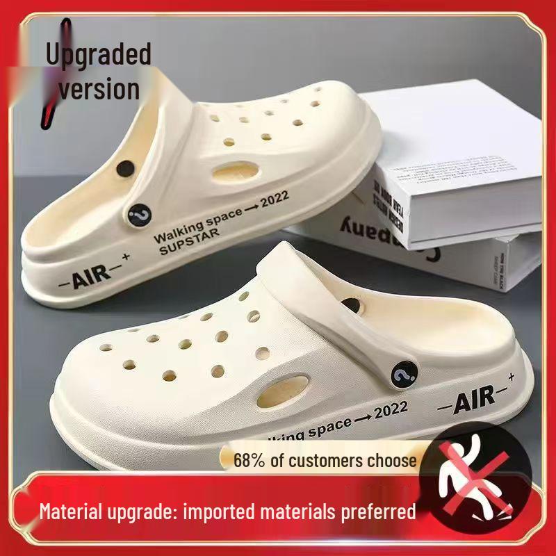 Herren Sommer Atmungsaktiv Dicksohlige Rutschfeste Lässige Strandsandalen