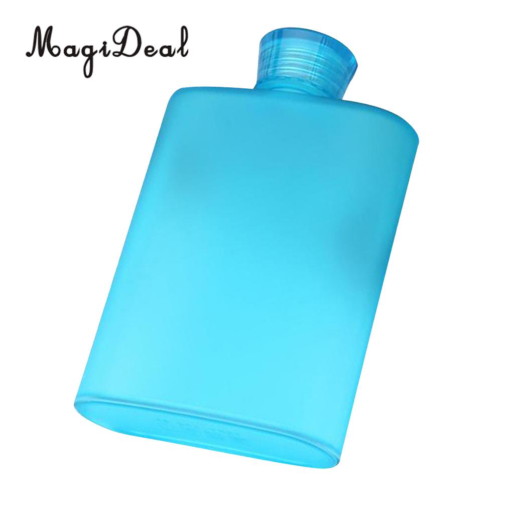 MagiDeal Plastic Hip Liquor Whiskey Alcohol Flask Cap Pocket Water Bottle