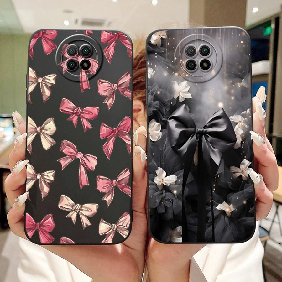 For Xiaomi Redmi Note 9T 5G Case Note9 5G Capa Shockproof Soft Silicone New Flower Funda for Redmi Note 9 T 5G Phone Cover Coque