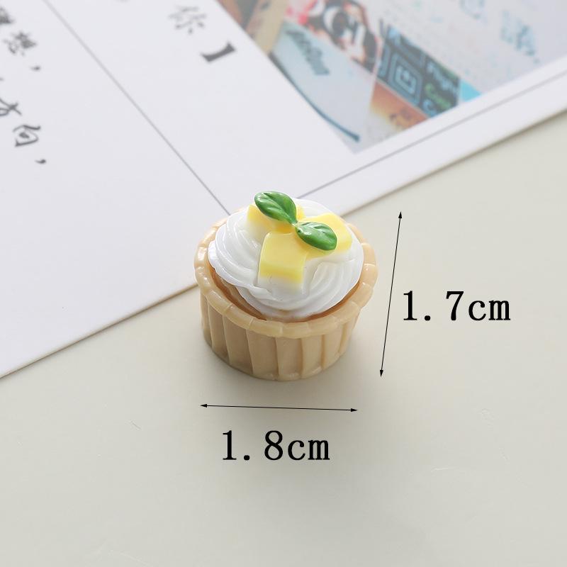 3D Fruit Cupcake Resin Key Chain & Phone Case Accessories.