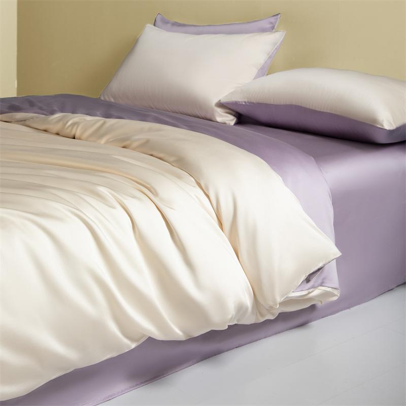 

Class A 100 Lenzing Tencel4-Pcs Set, Delicate Maternal And Infant Grade Sleeping Naked, Cold Silk, Cool Bed Sheet Quilt Cover 3-Pcs Set 1.5*2msingle quilt cover