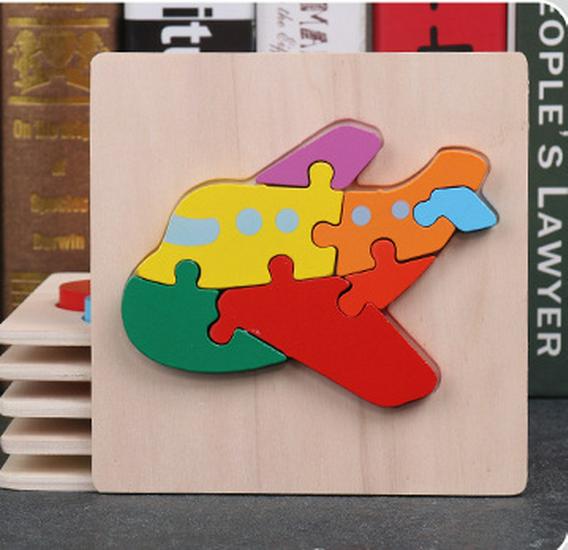 Wooden 3D Puzzle for Toddlers (1-3 Years) - Early Education & Intellectual Development Toy for Boys and Girls