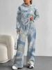 Camouflage European and American Autumn and Winter Casual Long-sleeved Suit Women's Hooded Sweater Trousers Two-piece Set