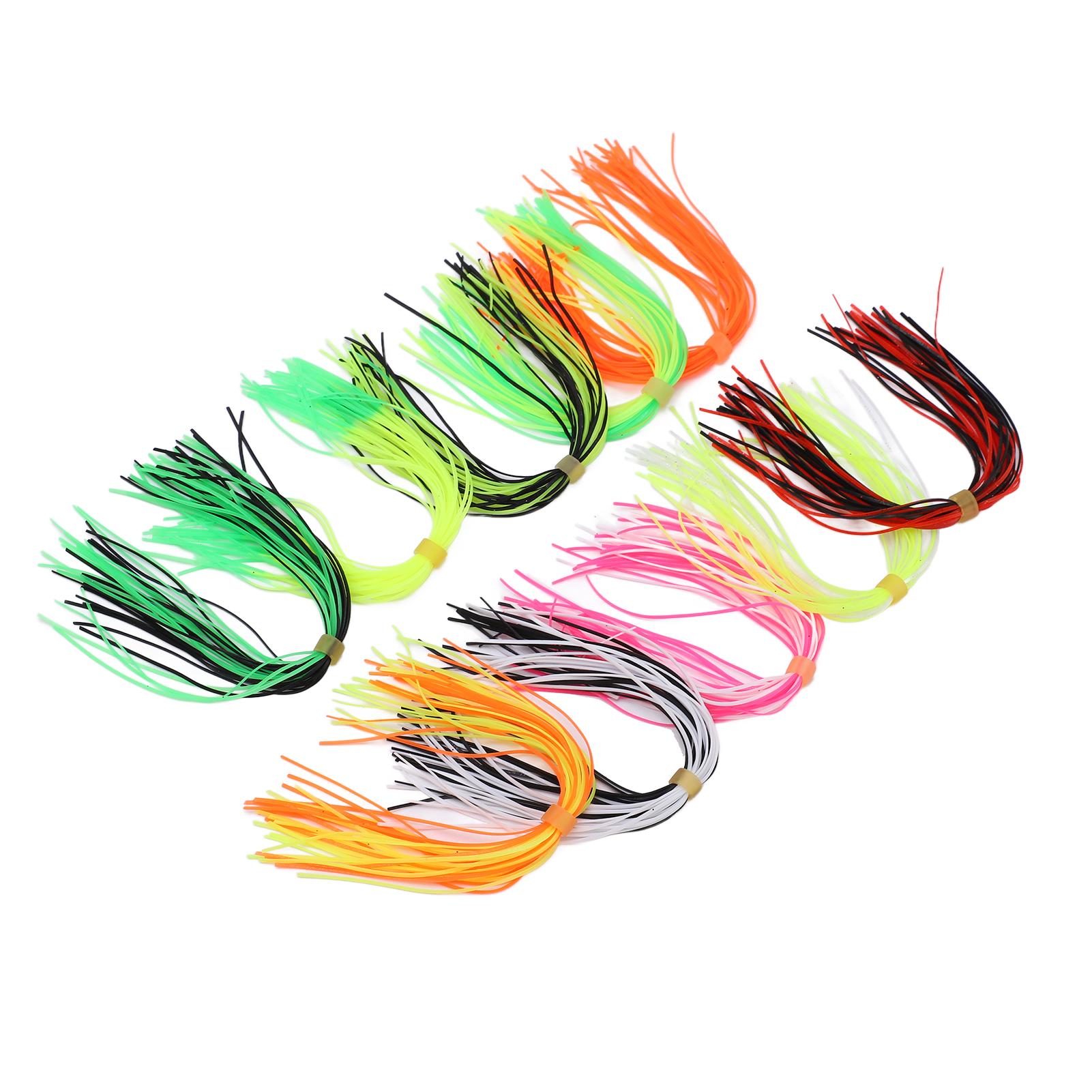 

Fishing Jig Lures Skirts Non Toxic Silicone Fishing Skirts for DIY Bait Accessories