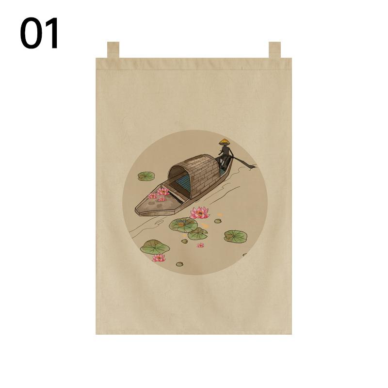 Japanese Short Door Curtain Pastoral Style Sushi Izakaya Kitchen Restaurant Half-curtain Teahouse Tea Room Partition Signboard