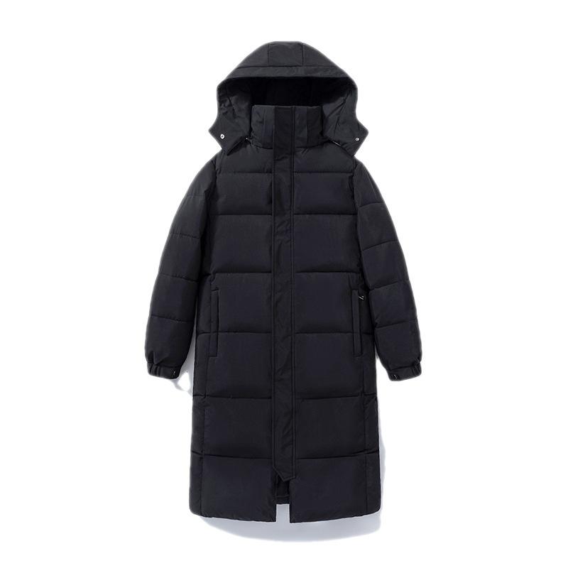 Extended New Winter Loose Thickened Hooded Knee Cotton Jacket