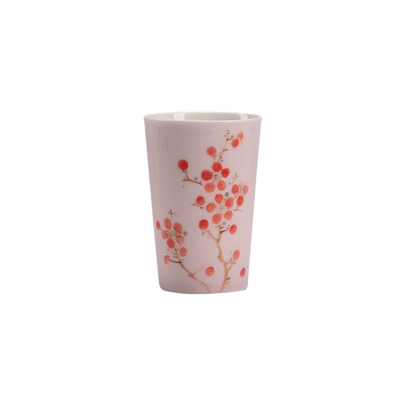 Twelve Flowers Teacup Set Handmade Ceramic Small Coke Cup Simple Modern Tea Drinking Master Cup Chinese Tea Room