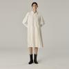 SPNK Polyshirt Pleated Dress_Off-White