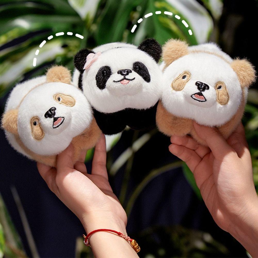 Cute Doll Panda Plush Wrist Band Soft Plush Doll Slap Bracelet Slap Bracelet Series  Home Decor