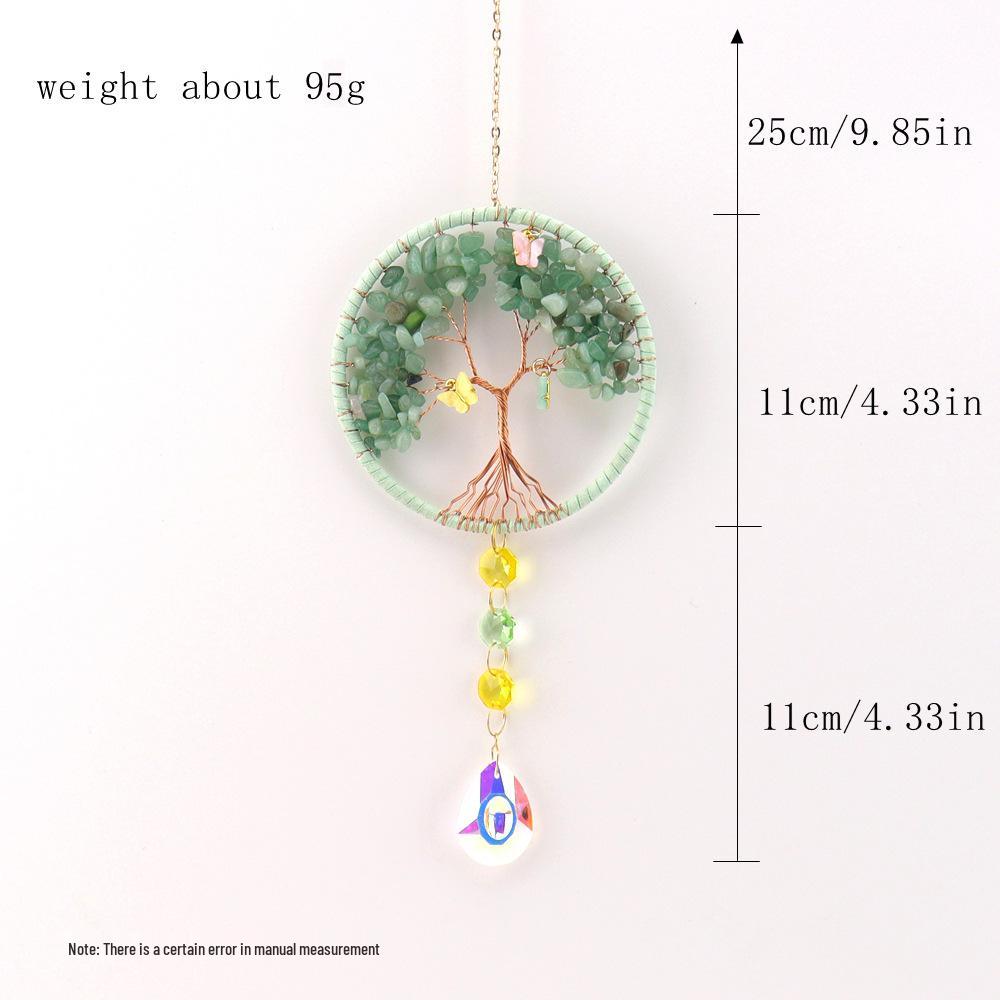 Natural Crystal Tree of Life Sun Catcher & Wind Chime