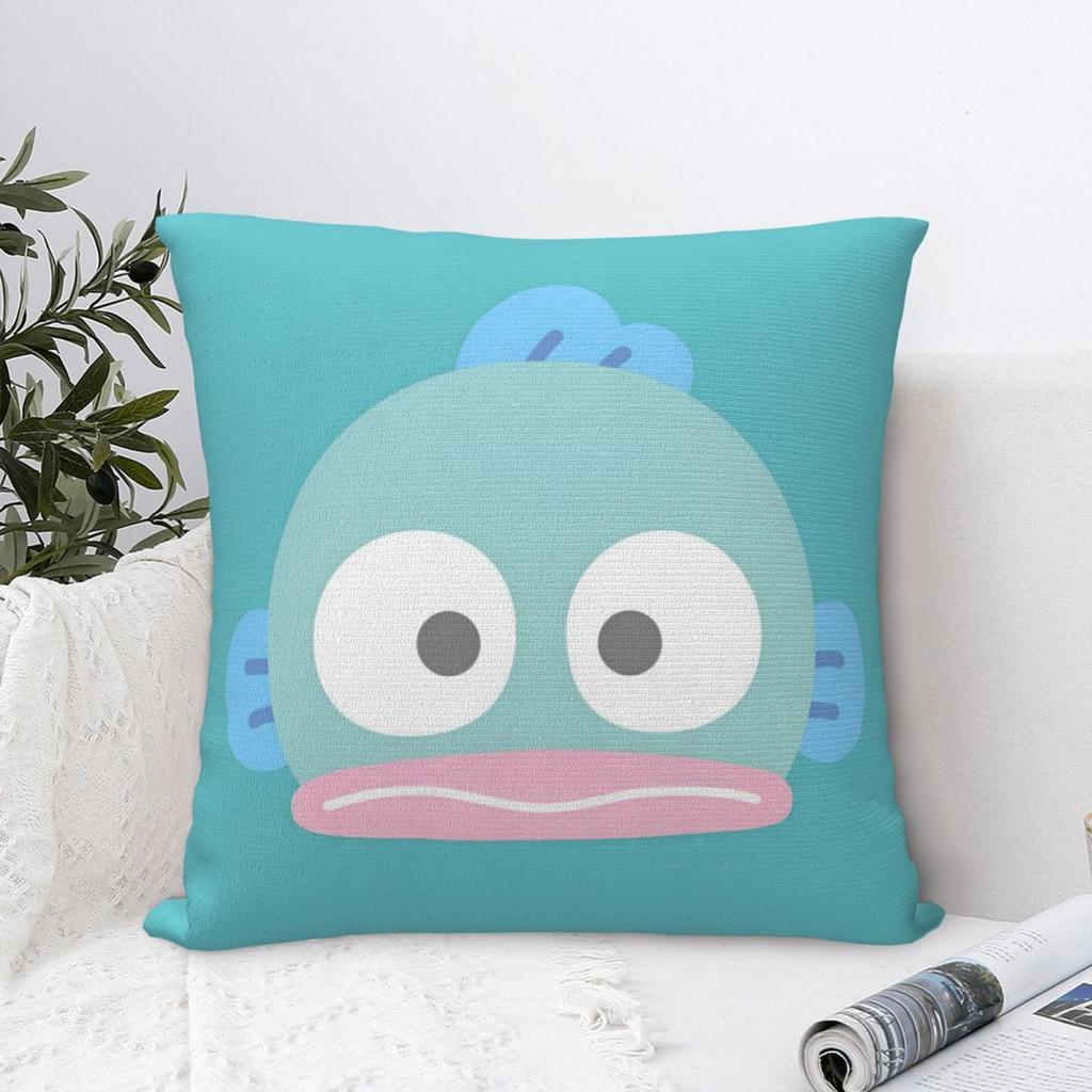 Hangyodon Cute Cartoon Pillowcase Soft Polyester Cushion Cover Gift Pillow Case Cover Home Square 45X45cm