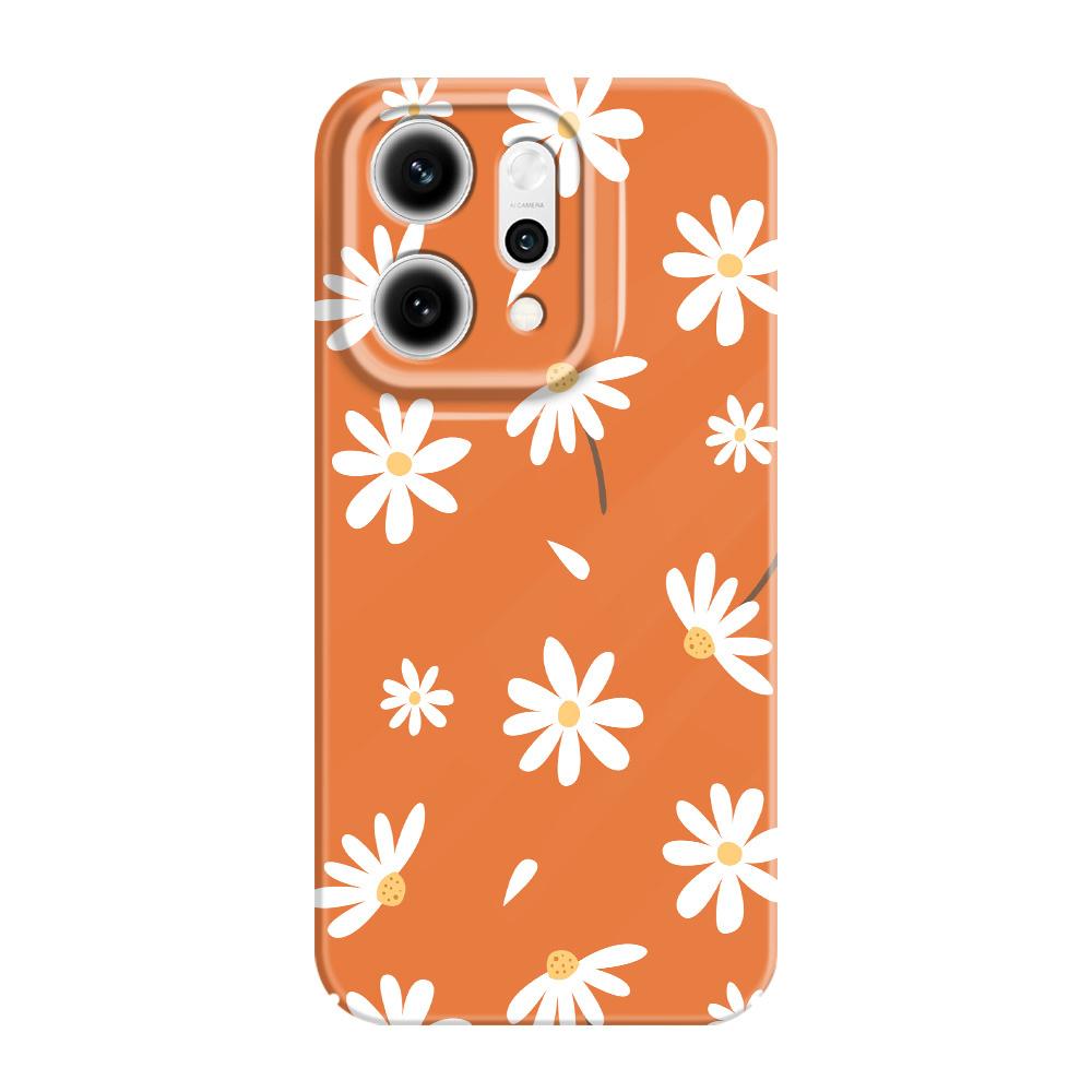 Simple Daisy Phone Case For OPPO Reno 14 14F 13 13F 12 12F 11 11F 10 8 8Z 8T 7 7Z Pro 4G 5G Film Hard Cover