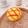 Soft Simulated Cheese Bun Stress Relief Squeeze Toy Funny Bread Squishy Toy  for Adults Kids Gift