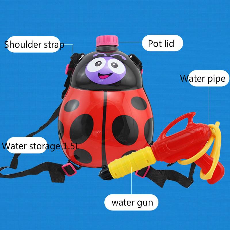 Swimming Summer Outdoor Game Beach Water Gun Plus Backpack Toy Nice Gift for Kids