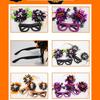 Festive Glasses Halloween Glittered Glasses Photo Props for Kids Teens Adult