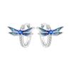 Elegant Insect Earrings For Women Butterfly Dragonfly Ladybug Hoops Sophisticated Dangle Ear Jewelry