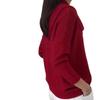 Pull chaud d'hiver pour femme à col châle - Haut pull-over à manches longues de couleur unie avec col montant, blouse décontractée confortable pour l'automne/hiver