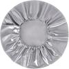 Spare Tire Cover, Silver Wheel Cover PVC Leather Waterproof Dust-Proof Universal Fit For Jeep Trailer RV SUV Camper Vehicle (15 Inch)