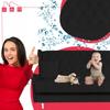 3-seater Sofa Bed with Sleeping Function WELUR Black GAJA Family Meble
