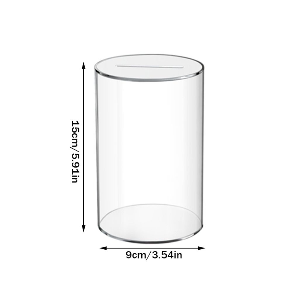 

Акриловая копилка прозрачный контейнер для монет новая банка для мелочи для взрослых детей L