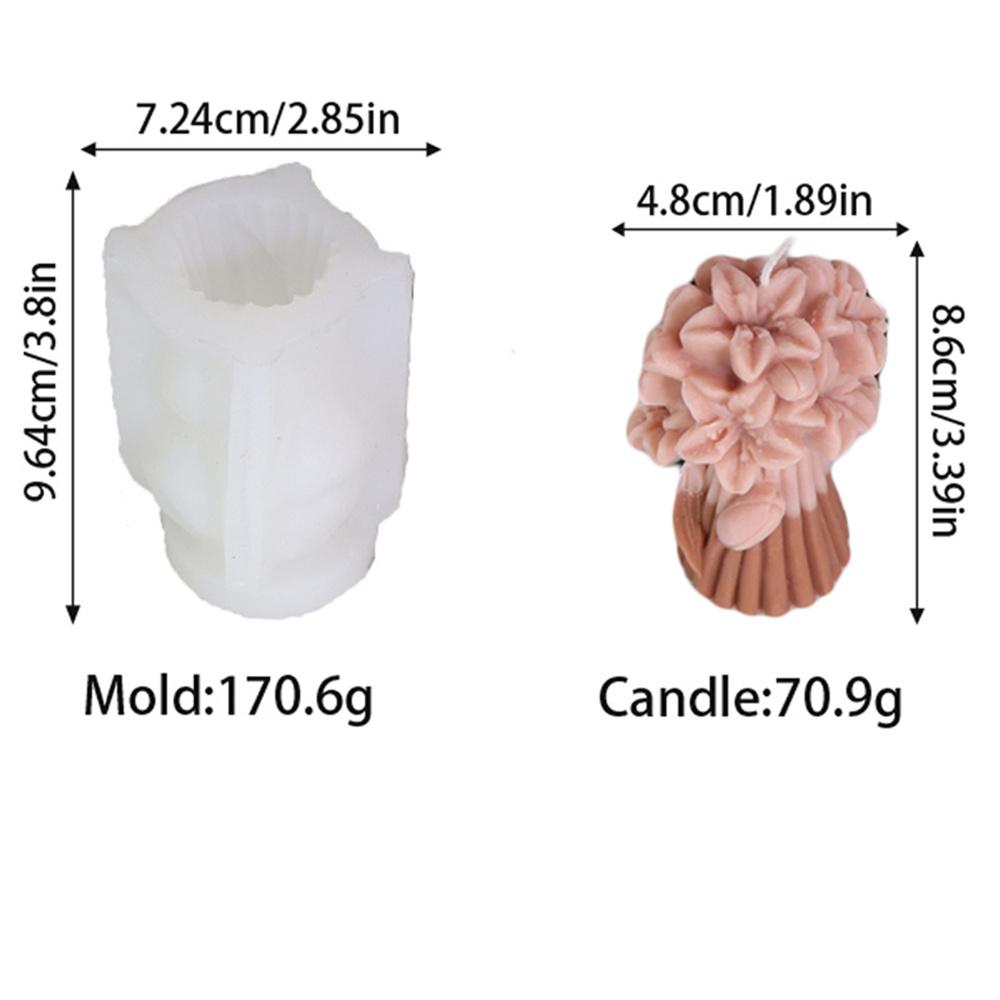 

3D Lavender Tulip Bouquet Aroma Candle Silicone Mold DIY Valentine s Day Gifts Flower Ornaments Molds Handmade Soap Mould