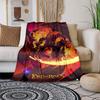 1pc Dragon Breath Vs. Lightsaber: A Clash of Fantasy Elements Blanket,Portable Throw for Travel & Camping, All Season Cozy Blanket,Ideal Gift