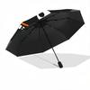 1pc Halloween Skeleton Cat Automatic Opening/Closing Umbrella - Portable Three-Fold Design with 8 Iron Ribs - Outdoor, Gift for Fans, Travelers, Daily