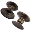 2Pcs Candle Holders Iron Pillar Retro Simplistic Sturdy Durable Candle Pedestal for Wedding Party