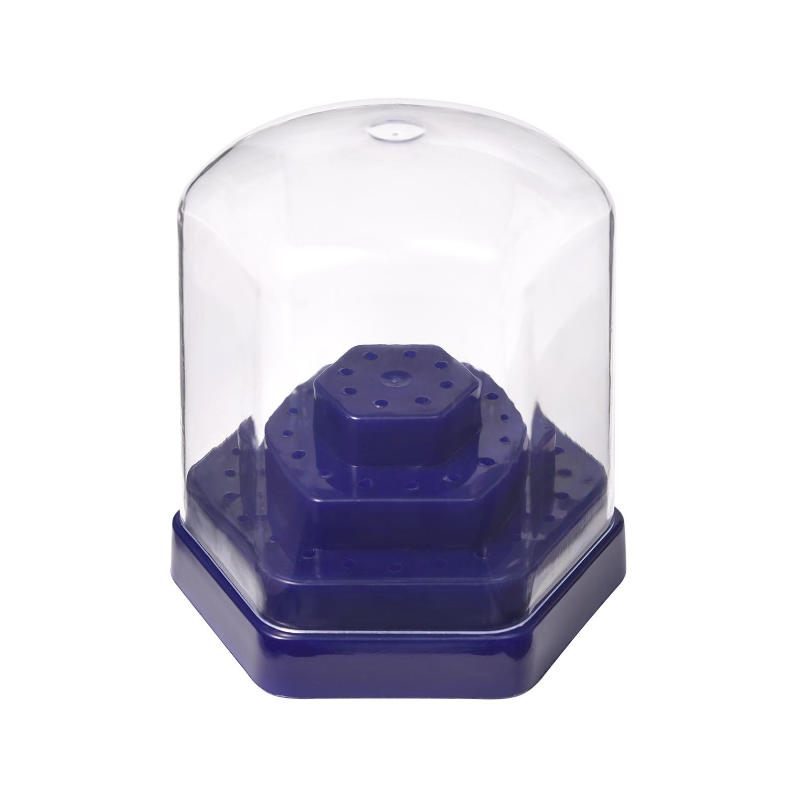 

1 шт. Акриловый держатель для боров для маникюра на 48 отверстий Профессиональная коробка для хранения лака для ногтей Дисплей Коробка для боров для стоматологии Хранение