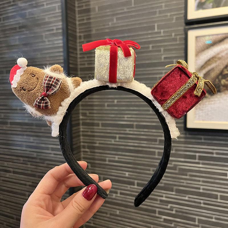 Serre-tête bois de renne de Noël Pince à cheveux pour filles - Accessoires d'habillage de vacances