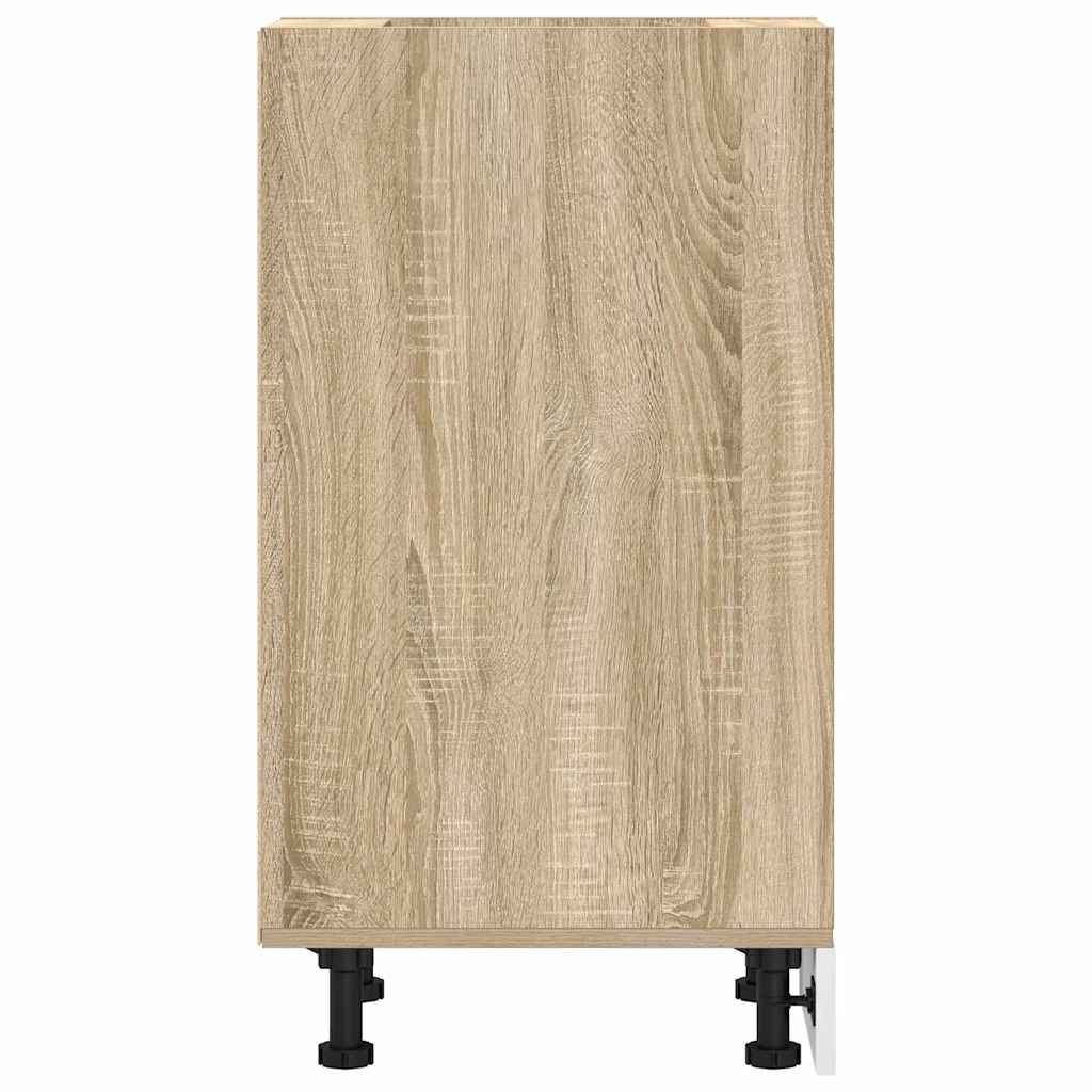 Vidaxl Dolna Szafka Sonoma Oak 20X44,5X81,5 Cm Drewno Klejone