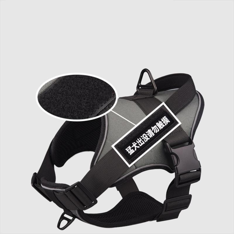 K9 Large Dog Training Harness Reflective Vest Harness Pet Traction Rope For Medium Large Dogs