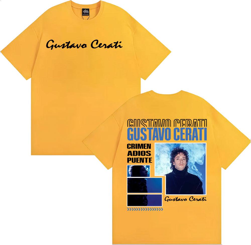 Rapper Gustavo Cerati Tour 2025 Graphic Tee Shirt Men Women Fashion Harajuku Streetwear T Shirt Summer Comfort Oversized Tshirt