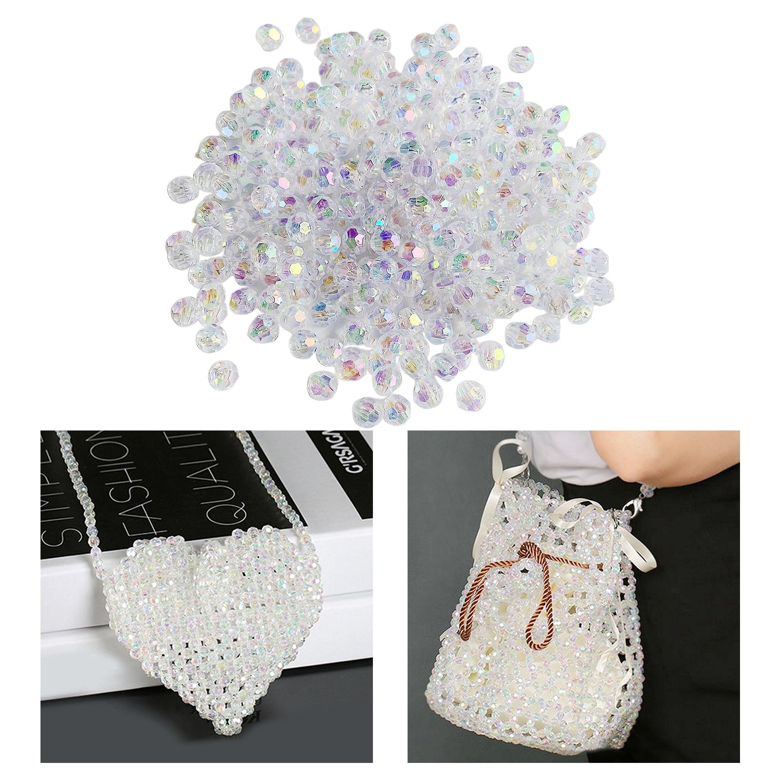 

500x акриловые бусины AB цветные разделители DIY ювелирное ремесло 9 мм сердце 8mm Round