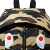 A Bathing Ape Bape Camouflage Shark Print Zipper Color Block Multi-Pocket Nylon Backpack Unisex Backpack Camouflage-Yellow 182038D