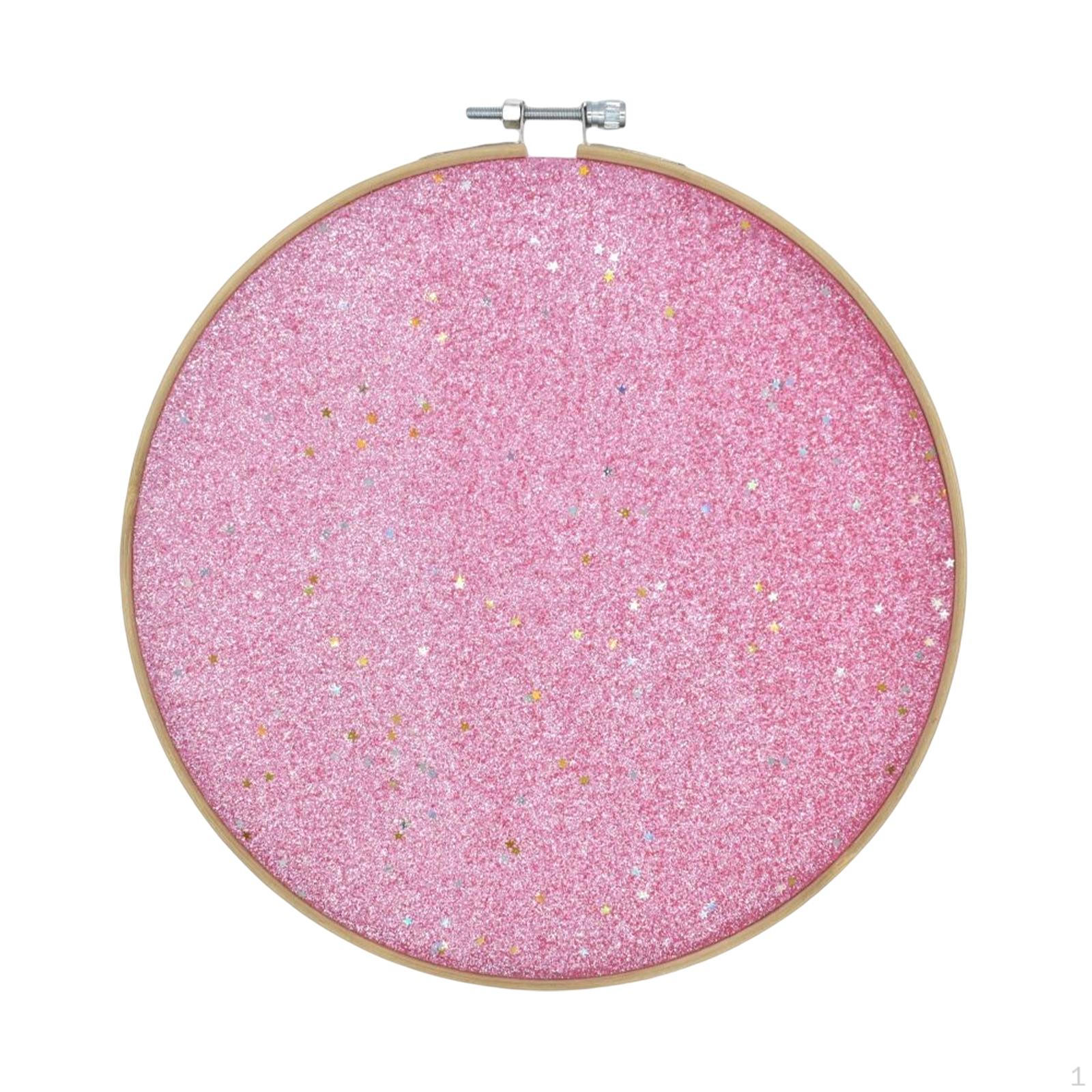 

Brooch Pin Organizer with Stars Decoration Collection Display for Earrings рожевий