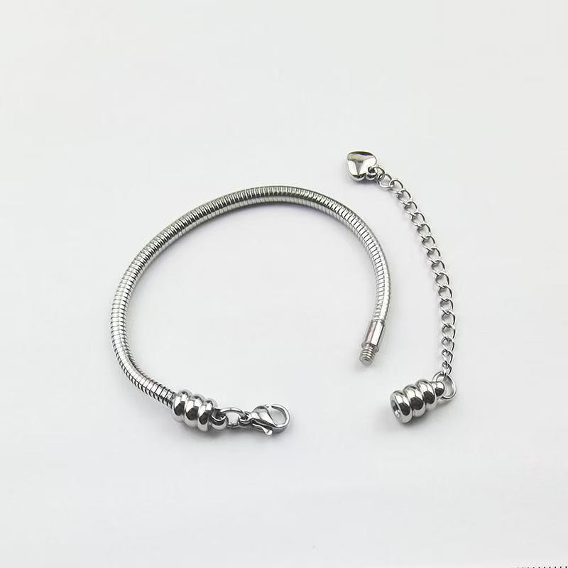 DIY Stainless Steel Snake Chain Bracelet - Family Series, Waterproof & Non-Fading.