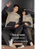 Autumn/Winter Flannel Pajamas: Cozy Round Neck Homewear for Youthful Men and Women